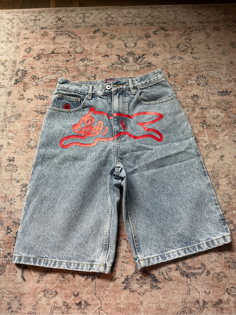 Billionaire Boys Club ICECREAM Running Dog Denim Shorts